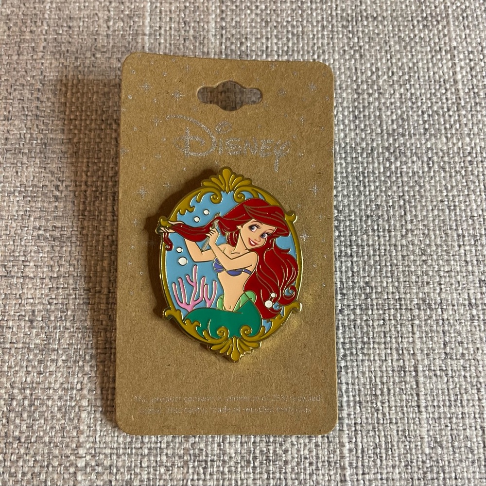 Disney The Little Mermaid Ariel Frame Portrait Enamel Pin